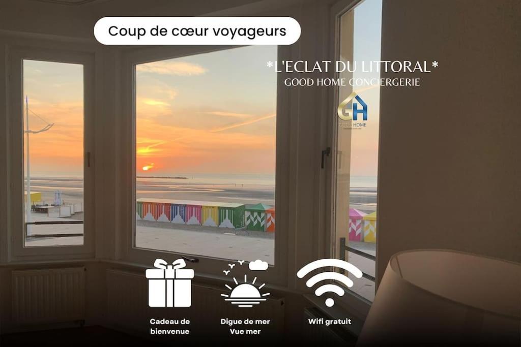 L'Eclat Du Littoral Vue Mer - Good Home Dunkirk Bagian luar foto
